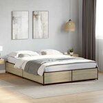 vidaXL Cadre de lit sans matelas chêne sonoma 150x200 cm