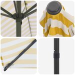 vidaXL Parasol de jardin 300 x 300 cm Polyester Rectangulaire