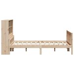 vidaXL Lit bibliothèque sans matelas 160x200 cm bois massif de pin