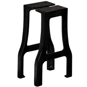 vidaXL Pied de banc 2 Pièces Cadre en A Fonte