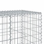 vidaXL Panier gabion avec couvercle 650x100x100 cm fer galvanisé