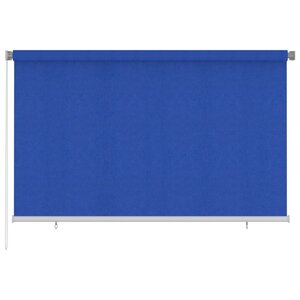 vidaXL Store roulant d'extérieur 240x140 cm Bleu PEHD