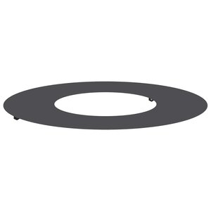 vidaXL Anneau d'arbre plat Noir Ø30 / 60 cm Acier
