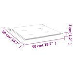 vidaXL Coussins de chaise de jardin lot de 6 carreaux rouges 50x50x3cm