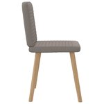 vidaXL Chaises à manger lot de 6 taupe tissu