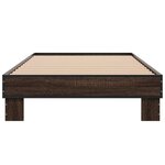 vidaXL Cadre de lit sans matelas chêne marron 100x200 cm