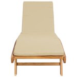 vidaXL Transat Polyester Marron et beige