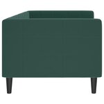 vidaXL Lit de repos sans matelas vert foncé 80x200 cm velours