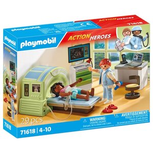 PLAYMOBIL 71618 - Action Heroes Scanner médical avec patiente