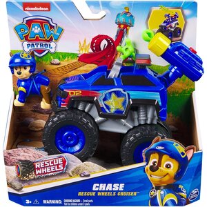 Spin Master 6069302 - Paw Patrol - Pat Patrouille - Véhicule + figurine Chase Rescue Wheels