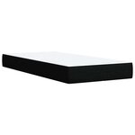 vidaXL Sommier à lattes de lit et matelas Noir 80x200 cm Tissu
