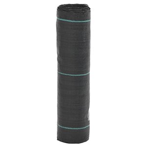 vidaXL Membrane anti-mauvaises herbes noire 0 5 x 100 m PP