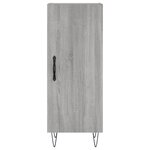 vidaXL Buffet haut Sonoma gris 34 5x34x180 cm Bois d'ingénierie
