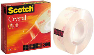 Ruban adhésif Crystal Clear 600, 19 mm x 33 m par 1 SCOTCH