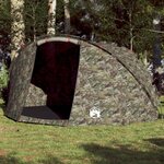 vidaXL Tente de pêche 5 personnes camouflage imperméable