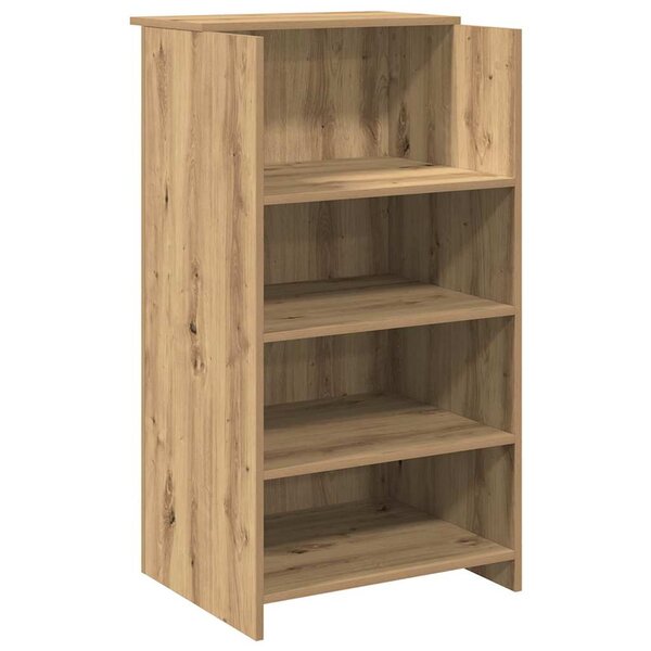 vidaXL Bureau réception chêne artisanal 55x50x103 5 cm bois ingénierie
