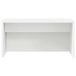 vidaXL Bureau mural Blanc 60 x 45 x 30 cm Bois d'ingénierie