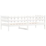 vidaXL Lit de jour sans matelas blanc 80x200 cm bois de pin massif