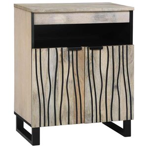 vidaXL Meubles et étagères de rangement pour médias Blanc et Noir