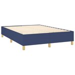 vidaXL Cadre de lit Bleu 140 x 200 cm Tissu
