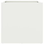 vidaXL Jardinières 2 Pièces blanc 49x47x46 cm acier