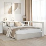 vidaXL Tête de lit de bibliothèque en forme de L bois massif de pin