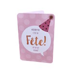 Carte De Voeux - Anniversaire - Aujourd'hui C'est Ta Fête ! Hip Hip Hip Hourra !