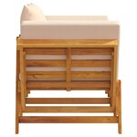 vidaXL Banc de jardin avec coussins 2 en 1 bois d'acacia massif