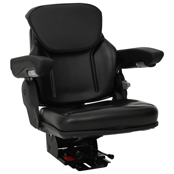 vidaXL Siège de tracteur avec suspension Noir 60 x 58 x 72 cm