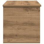 vidaXL Boîte de Rangement chêne artisanal 90 x 35 x 35 cm