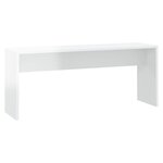 vidaXL Ensemble à manger 3 Pièces Blanc brillant Bois d'ingénierie