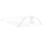 vidaXL Serre avec cadre en acier blanc 80 m² 20x4x2 m
