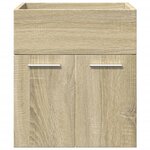 vidaXL Ensemble de meubles de salle de bain 3 Pièces chêne sonoma