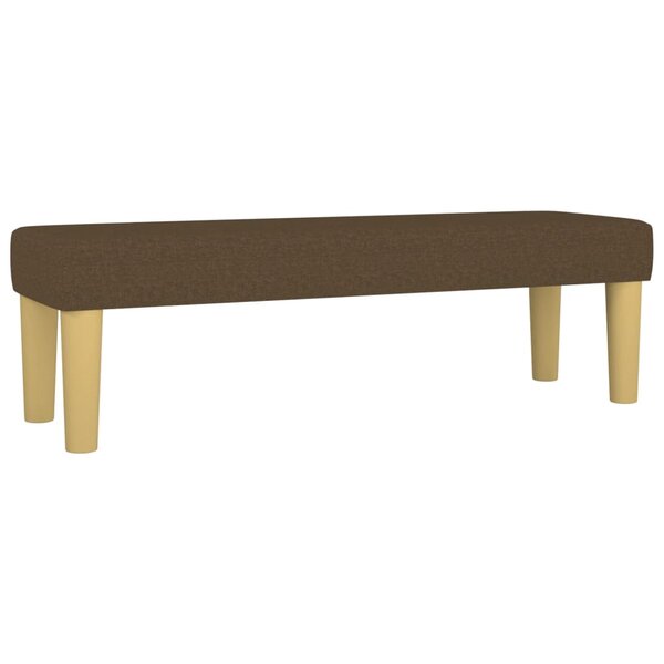 Banc banquette 100 x 30 x 30 cm tissu marron foncé 02_0010473