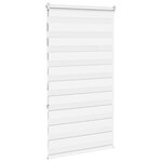 vidaXL Store zèbre blanc 80x150 cm largeur du tissu 75 9 cm polyester