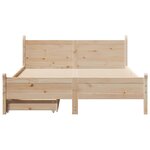 vidaXL Cadre de lit sans matelas 160x200 cm bois massif de pin