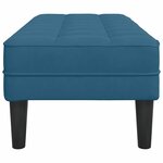 vidaXL Banc Bleu 113 x 57 x 39 cm Velours