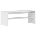 vidaXL Meuble TV Blanc brillant 100 x 40 x 40 cm Aggloméré