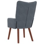 vidaXL Fauteuil relaxant Gris foncé 63 x 67 x 94 cm Velours