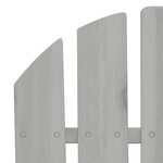 vidaXL Chaise de jardin Bois Gris