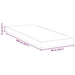 vidaXL Matelas Blanc 90 x 200 cm Tissu jacquard