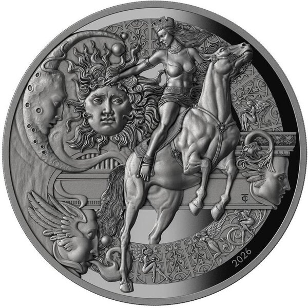 Monnaie QUEEN OF CREATIVITY 2 Oz Argent 25$ Liberia 2026