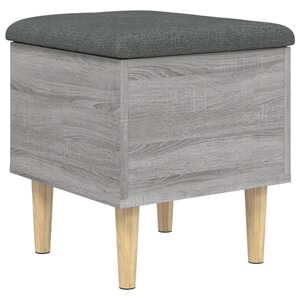 vidaXL Banc de rangement sonoma gris 42x42x46 cm bois d'ingénierie