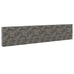 vidaXL Mur en gabion avec couvercles Acier galvanisé 300x30x100 cm