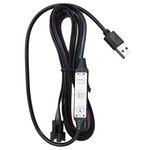 vidaXL Cadre de lit avec LED sans matelas noir 100x200 cm