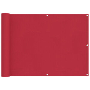 vidaXL Écran de balcon Rouge 75 x 200 cm Oxford alu enduit de PU