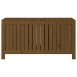 vidaXL Boîte de rangement de jardin Marron miel 121x55x64 cm Bois pin