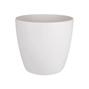 Brussels Pot de fleurs rond Roues 47 - Blanc Ø 47 x 44 cm