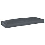 vidaXL Coussin de Palette pour Banc Anthracite 110x40x8 cm en Tissu Oxford