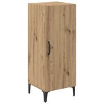 vidaXL Buffet chêne artisanal 34 5 x 34 x 90 cm Bois d'ingénierie